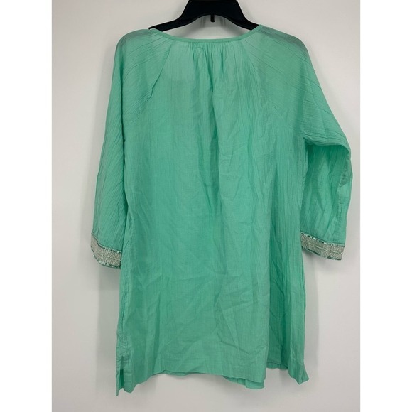 Athleta Mariana Beaded Sequin Cover Up Tunic Size S turquoise - Picture 5 of 7